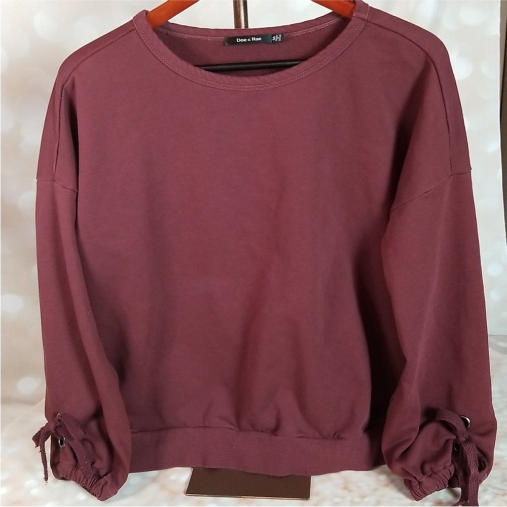 Doe & Rae | Oversized Puff Sleeve Sweatshirt